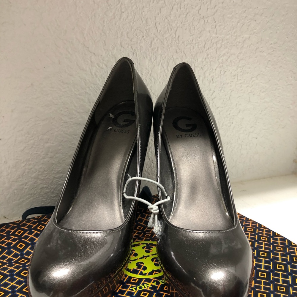 G by Guess Gun metal gray shoes